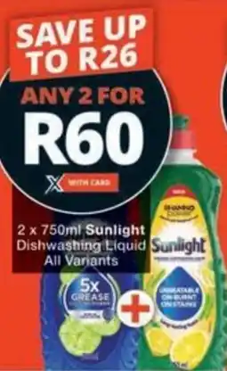 Checkers Hyper Sunlight Dishwashing Liquid All Variants offer