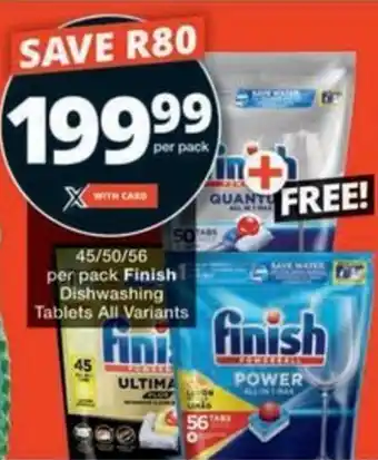 Checkers Hyper Finish Dishwashing Tablets All Variants offer