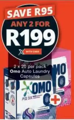 Checkers Hyper Omo Auto Laundry Capsules offer