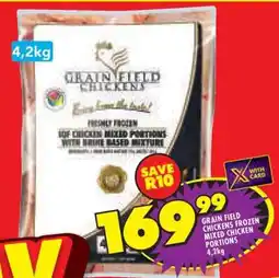 Shoprite GRAIN FIELD CHICKENS FROZEN MIXED CHICKEN PORTIONS 4,2kg offer