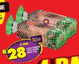 Shoprite Sasko Premium Slices Brown Bread 700g offer