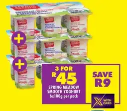 Shoprite SPRING MEADOW SMOOTH YOGHURT offer