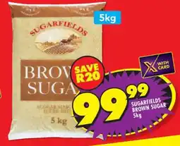 Shoprite SUGARFIELDS BROWN SUGAR 5kg offer