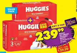 Shoprite Huggies Dry Comfort Disposable Nappies offer