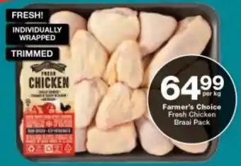 Checkers Farmer's Choice Fresh Chicken Braai Pack offer
