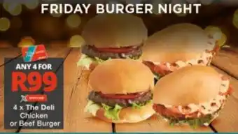 Checkers The Deli Chicken or Beef Burger offer