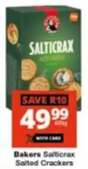 Checkers Bakers Salticrax Salted Crackers offer