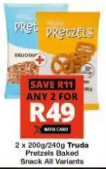 Checkers Truda Pretzels Baked Snack All Variants offer