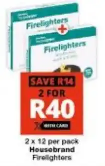 Checkers Housebrand Firelighters offer