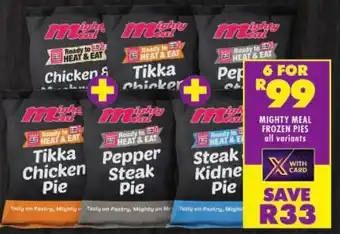 Shoprite Mighty meal frozen pies offer