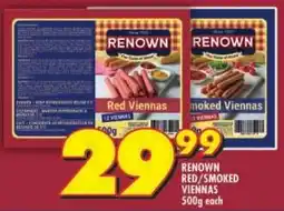 Shoprite Renown red/ smoked viennas offer