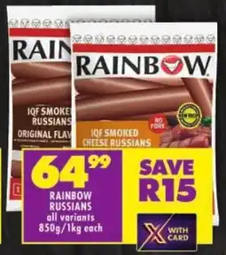 Shoprite Rainbow russians offer