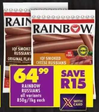 Shoprite Rainbow russians offer