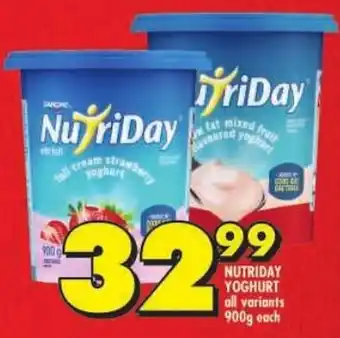 Shoprite Nutriday yoghurt offer