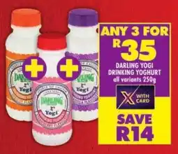 Shoprite Darling yogi drinking yoghurt offer