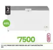 Fair Price Defy 481Ltr Nett WHT Deep Freezer/Fridge DMF456/382/294 20-040 offer