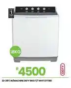 Fair Price Defy 18Kg T/T WHT Washing Machine DTT180 22-281 offer