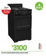 Univa 4 Plate Stove U405 21-475
