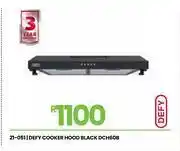 Fair Price Defy Black Cooker Hood DCH60B 21-051 offer