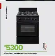 Fair Price Univa 60cm 4 Burner Gas Stove UG016 21-550 offer