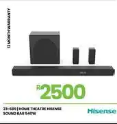 Fair Price Hisense 540W Home Theatre Sound Bar 23-689 offer