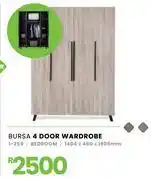 Fair Price Bursa 4 Door Wardrobe 1-259 offer