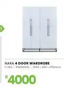 Fair Price Nara 4 Door Wardrobe 1-284 offer