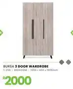 Fair Price Bursa 3 Door Wardrobe 1-258 offer
