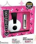 Dis-Chem Exclamation Gift Set (Cologne 100ml Plus Cologne Travel Spray 15ml)-Per Set offer