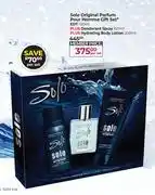 Dis-Chem Lantheric Solo Original Parfum Pour Homme Gift Set (EDT 100ml + Deodorant Spray 150ml)-Per Set offer