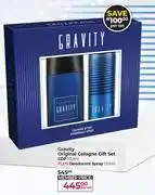 Dis-Chem Gravity Original Cologne Gift Set (EDP 100ml Plus Deodorant Spray 120ml)-Per Set offer