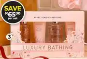 Dis-Chem The Luxury Bathing Company 4-Piece Travel Set-Per Set offer