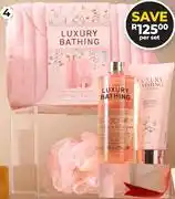 Dis-Chem The Luxury Bathing Company 4-Piece Luxury Bath Set-Per Set offer