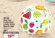 Dis-Chem Intex Wet Set Collection Lively Print Beach Ball Assorted offer