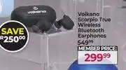 Dis-Chem Volkano Scorpio True Wireless Bluetooth Earphones offer