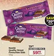 Dis-Chem Nestle Quality Street Favourites Slab-120g Each offer
