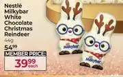 Dis-Chem Nestle Milkybar White Chocolate Christmas Reindeer-44g Each offer