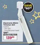 Dis-Chem Dquip Electronic Bikini Trimmer 2 In 1 3 Piece offer