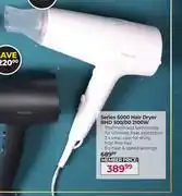 Dis-Chem Philips Series 5000 Hair Dryer BHD 500/00 2100W offer