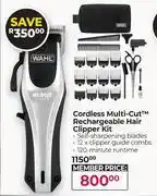 Dis-Chem Wahl Cordless Multi Cut Rechargeable Hair Clipper Kit offer
