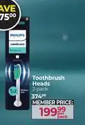 Dis-Chem Philips Toothbrush Heads 2 Pack-Per Pack offer