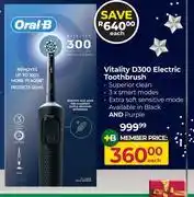 Dis-Chem Oral-B Vitality D300 Electric Toothbrush offer