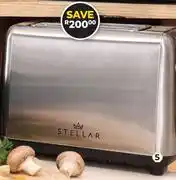 Dis-Chem Stellar 2 Slice Stainless Steel Toaster 925W offer