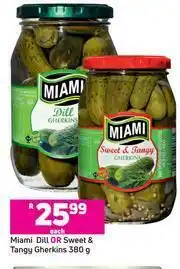 Miami Dill Or Sweet & Tangy Gherkins-380g Each