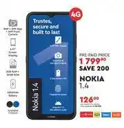 Edgars Nokia 1.4 4G offer