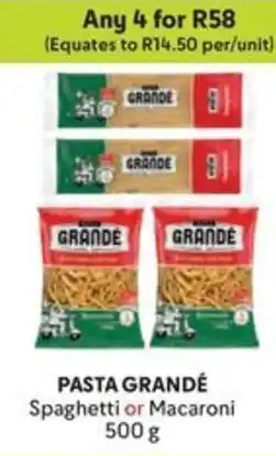 Makro PASTA GRANDÉ Spaghetti or Macaroni offer