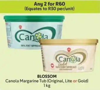 Makro BLOSSOM Canola Margarine Tub Original, Lite or Gold offer