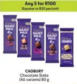 Makro CADBURY Chocolate Slabs offer