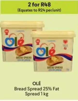 Makro OLÉ Bread Spread 25% Fat Spread offer