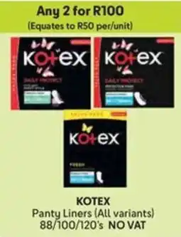 Makro KOTEX Panty Liners offer